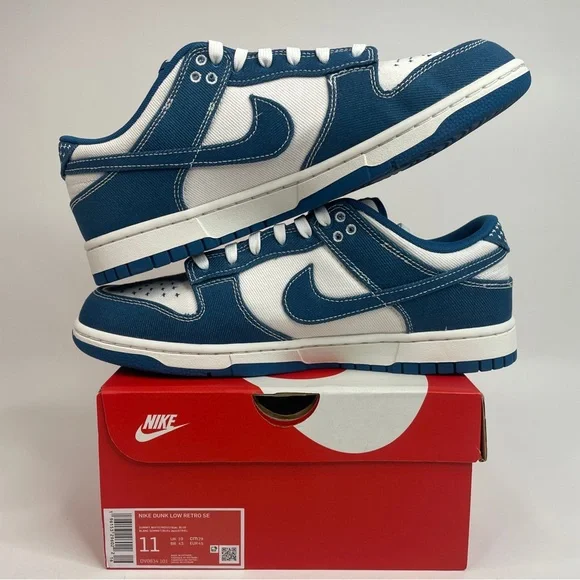 Nike Dunk Low Retro SE “Industrial Blue/Sashiko Denim” 2023 - Picture 3 of 4